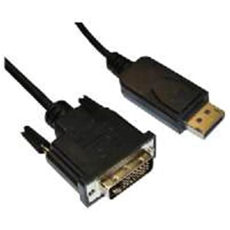 4XDPMDVIMCBL DisplayPort To DVI-D Dual Link M-M Cable - 6 Ft.